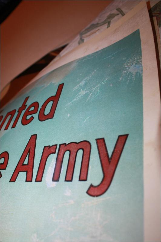 WWI Men Wanted for Recruitment War Poster