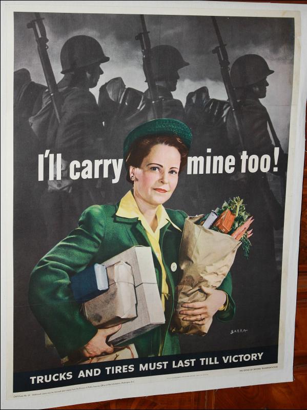 WWII Sarra Food Tire Poster