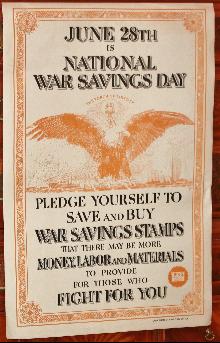 WW1 War Savings Poster Day