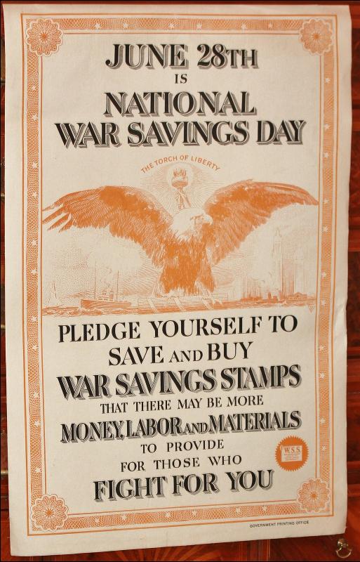 WW1 War Savings Poster Day