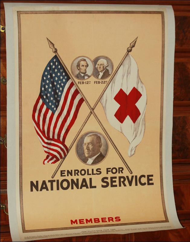 WW1 Red Cross Presidents Poster