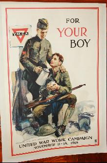 WW1 YMCA Arthur William Brown Poster