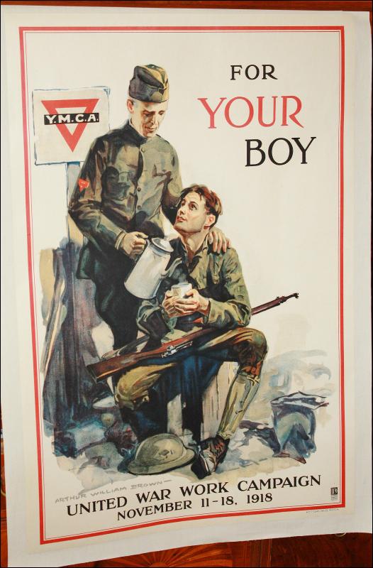 WW1 YMCA Arthur William Brown Poster