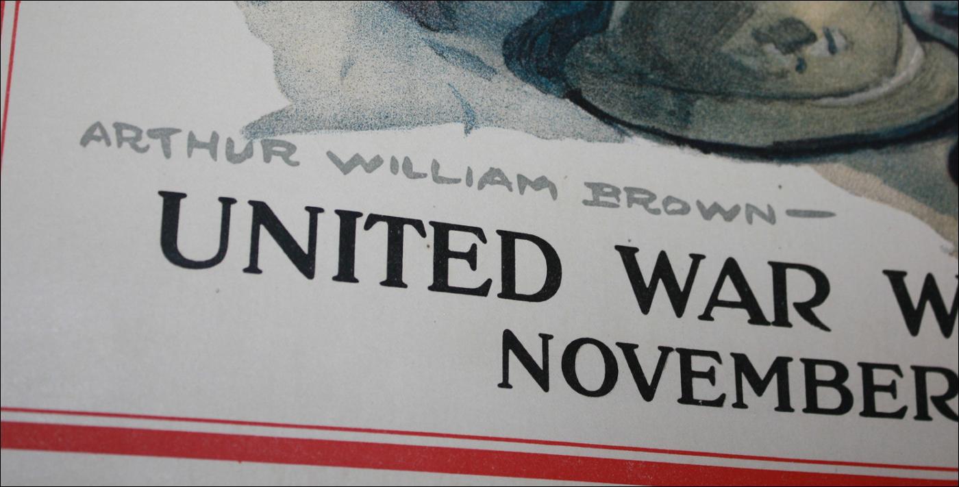 WW1 YMCA Arthur William Brown Poster