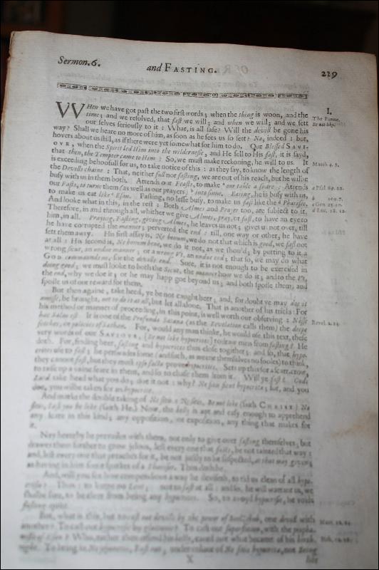Antique Religious Sermon Whitehall Ash Wednesday