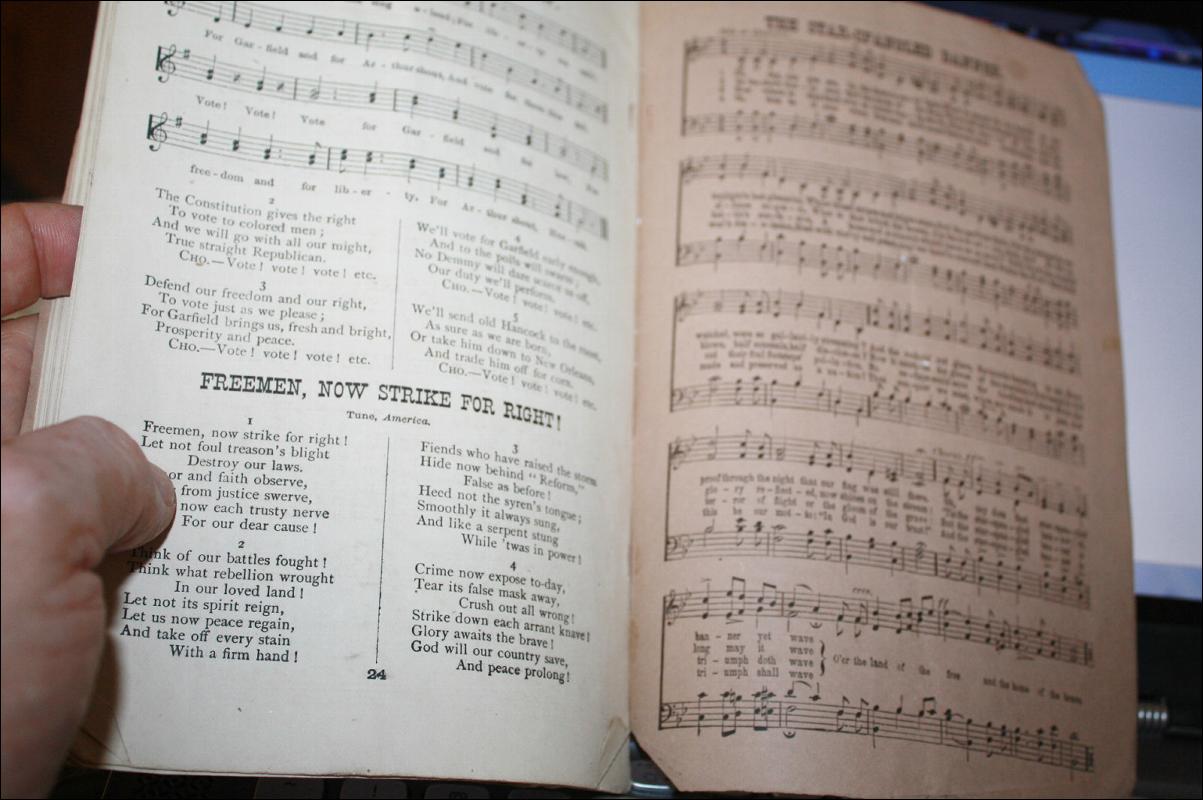 Garfield Arthur Songbook 1880
