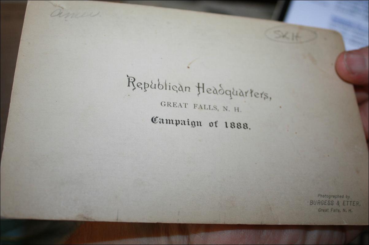 1888 Antique Republican Party Cabinet Card