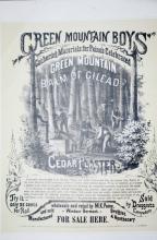 Vermont Green Mountain Gilead Poster 1868