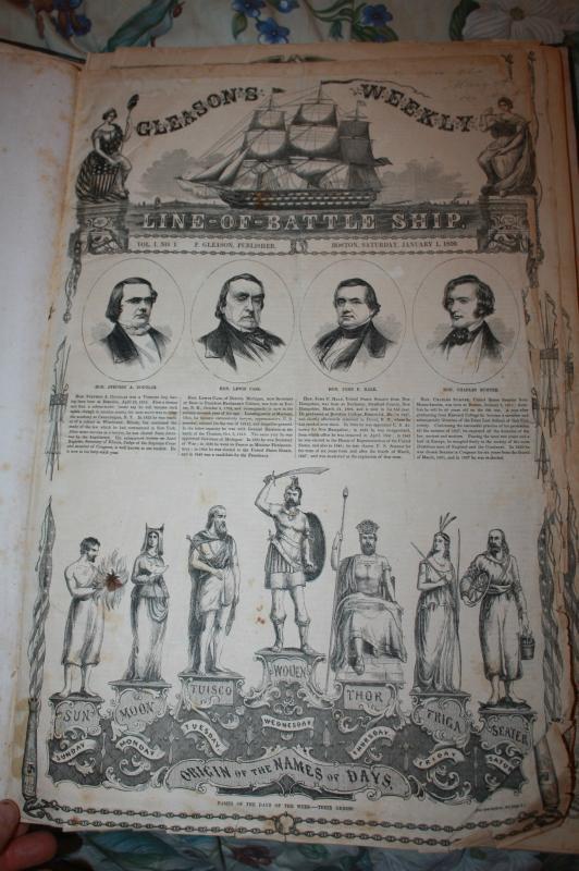 Gleason's Battle Ships Bound Book 1859