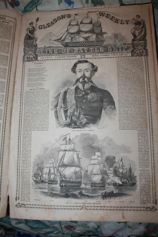 Gleason's Battle Ships Bound Book 1859