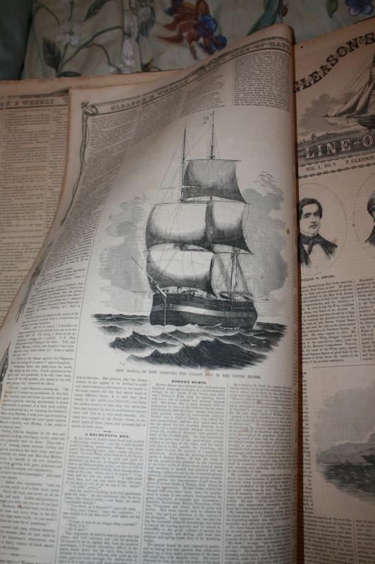 Gleason's Battle Ships Bound Book 1859
