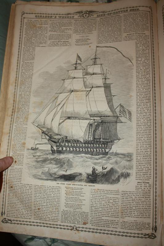 Gleason's Battle Ships Bound Book 1859