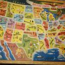 48-State USA Map Puzzle Toy 1950s