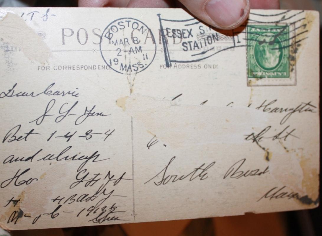 Stolen Kisses Telephone Postcard 1911