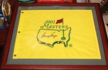 2001 Official Masters Flag Autographed by Gary Player