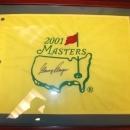 2001 Official Masters Flag Autographed by Gary Player