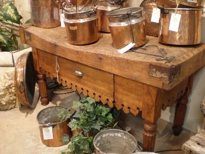 Antique French Chopping Block