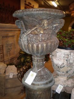 Pair of Belle Epoque Bronze Urns