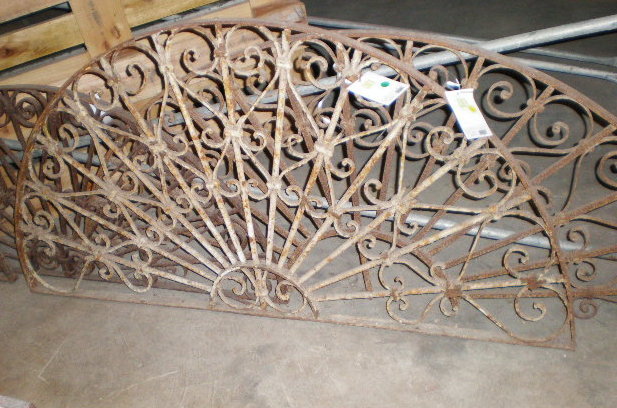 Cast Iron Demi-Lune Window Frames