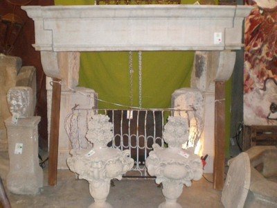 Antique Chateau Mantel