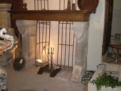 Gothic Style Antique Mantel
