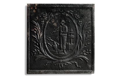 St. Fiacre Iron Fireback