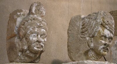 Pair of Borneo Busts