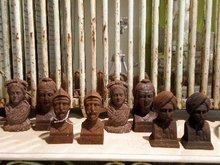 Antique Andiron Busts