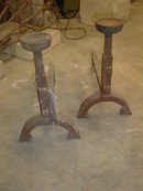 Pair of Country French Andirons