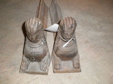 Pair of Sphinx Andirons
