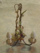 Vintage Three Arm Light Fixture
