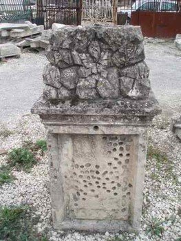 Botanical Stone Marker