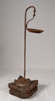 Hand Forged Iron Oil Lamps