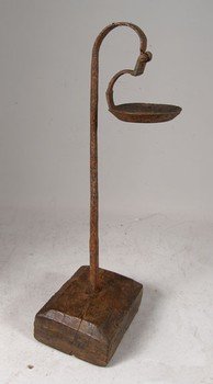 Hand Forged Iron Oil Lamps