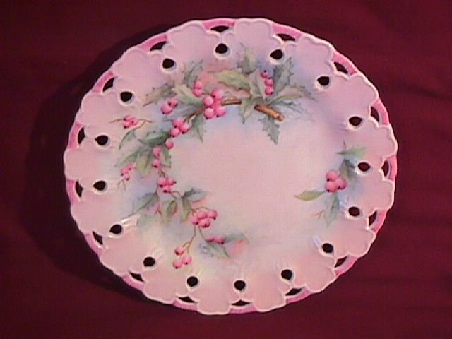 Lovely China-Hand Painted Display Plate by Emily Davis