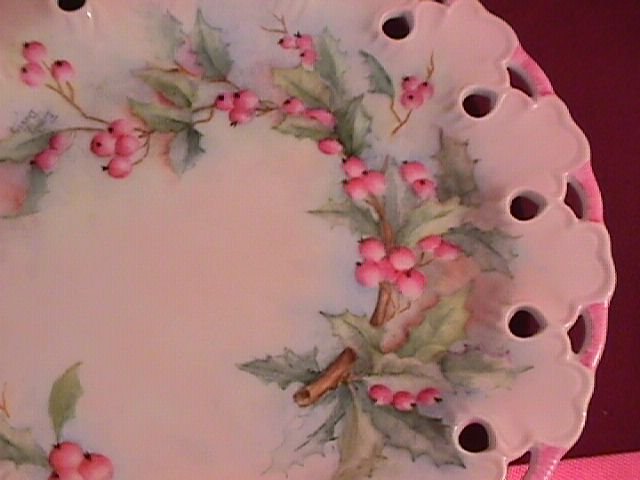 Lovely China-Hand Painted Display Plate by Emily Davis