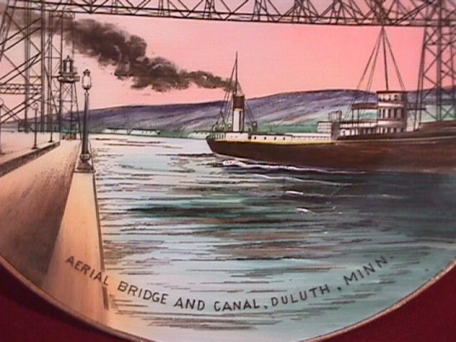 Display Plate by Jonroth Studios of Aerial Bridge and Canal
