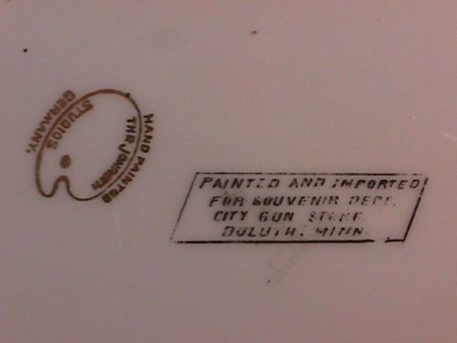 Display Plate by Jonroth Studios of Aerial Bridge and Canal