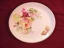 Display Plate Featuring Yellow Roses W/Hand Enameling