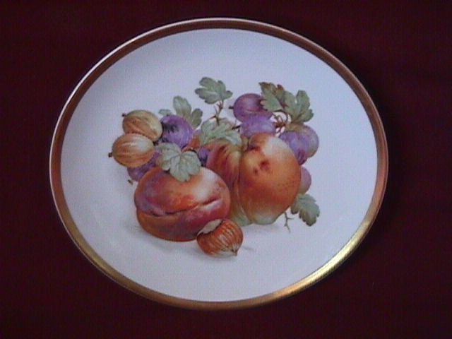Porcelain Display Plate Featuring Fruit & Nuts