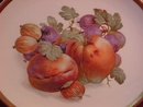 Porcelain Display Plate Featuring Fruit & Nuts
