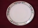 Porcelain Display Plate Featuring Pink Roses in Frame