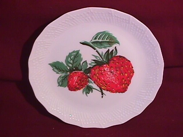 French Porcelain Display Plate (Strawberries)
