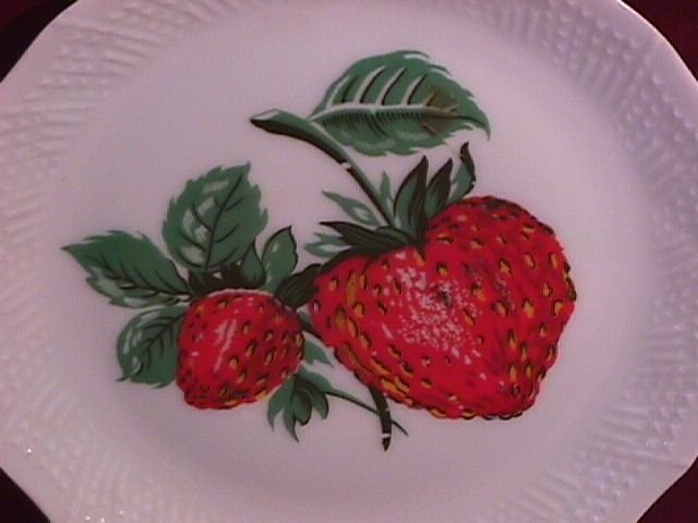 French Porcelain Display Plate (Strawberries)