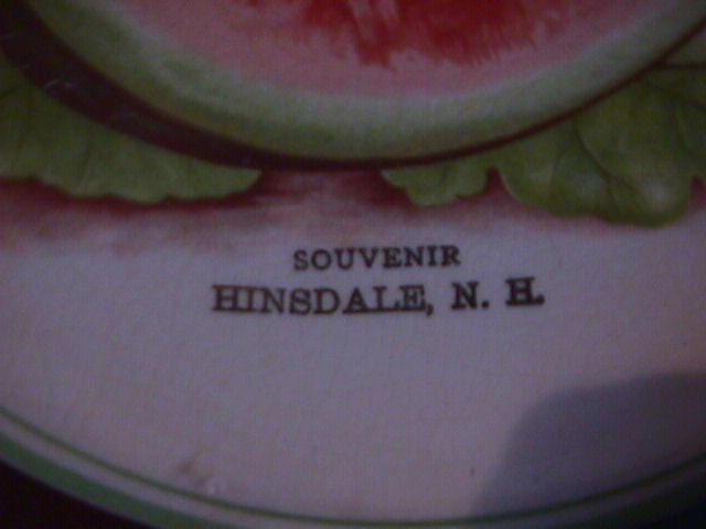 Advertising Plate Souvenir of (Hinsdale, New Hampshire)