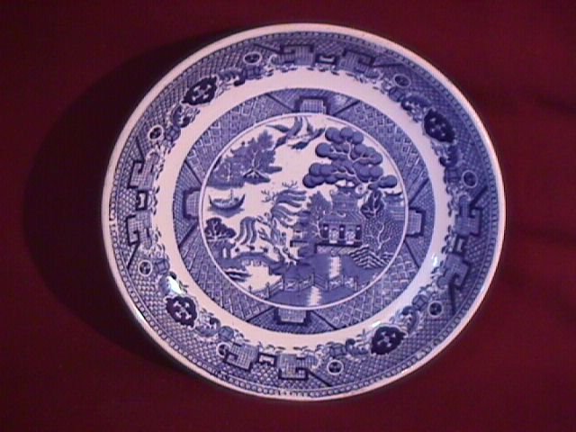 Flow Blue (Blue Willow) Soup Bowl