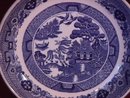 Flow Blue (Blue Willow) Soup Bowl