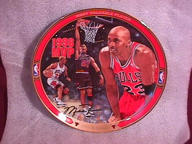 1995-96 Most Valuable Player Collectors Plate