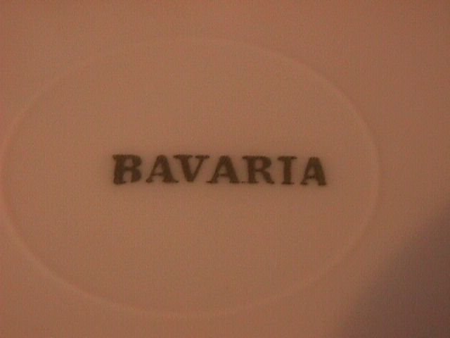 Bavaria Porcelain Display Plate (Roses)