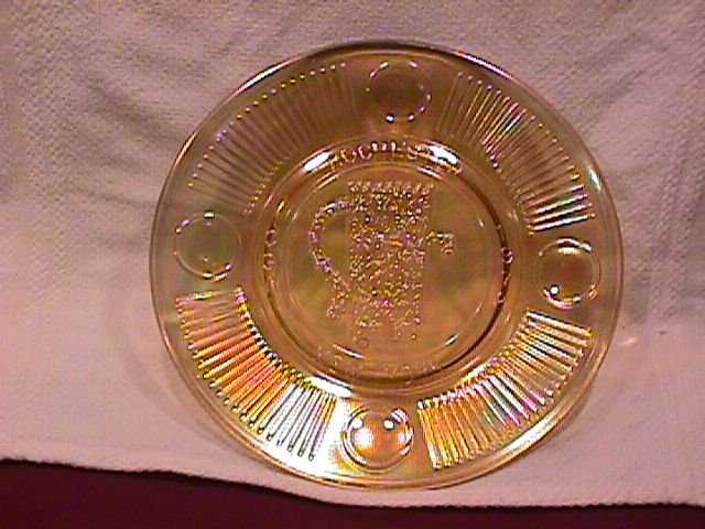 Carnival Glass (I.C.G.A.) 1972 Convention Souvenier Plate